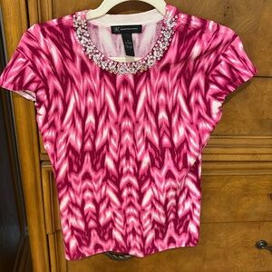 Women’s embellished short sleeve sweater